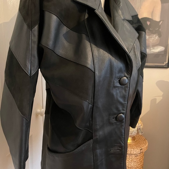 Taylor made leather and suede jacket. Size AU16 - Picture 6 of 12